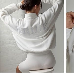 Six Stories- Bride statement quarter zip sweatshirt